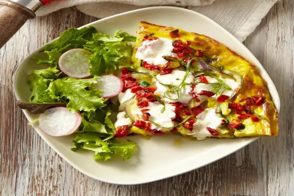 Mozzarella Basil & Zucchini Frittata