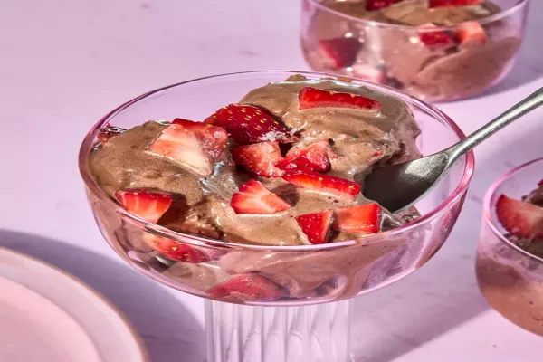 Chocolate Strawberry Nice Cream