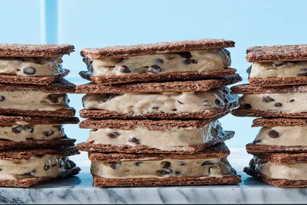 5 Ingredient Chocolate Peanut Butter Nice Cream Sandwiches