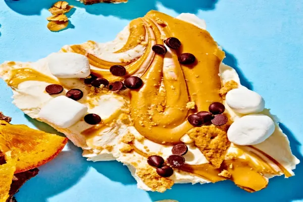 Peanut Butter S mores Greek Yogurt Bark