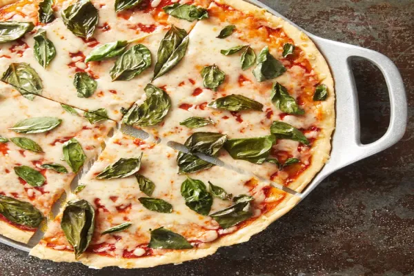 Two Ingredient Dough Margherita Pizza