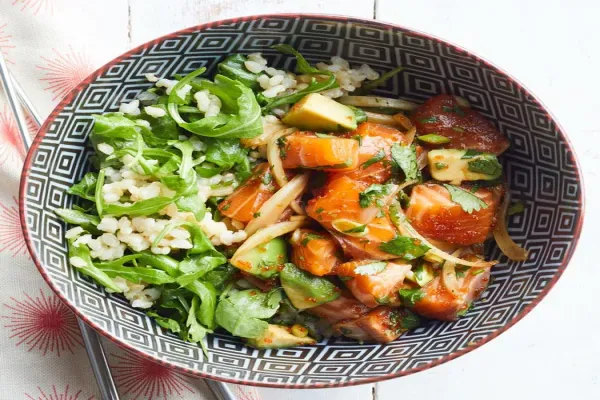 Salmon & Avocado Poke Bowl