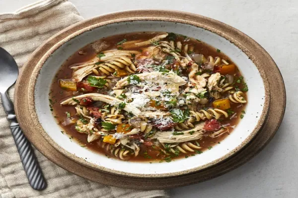 Slow Cooker Chicken & Vegetable Noodle Soup