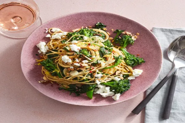 Garlic Anchovy Pasta with Broccolini