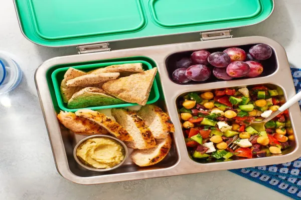 Cucumber Salad Hummus & Pita Bento Box Lunch