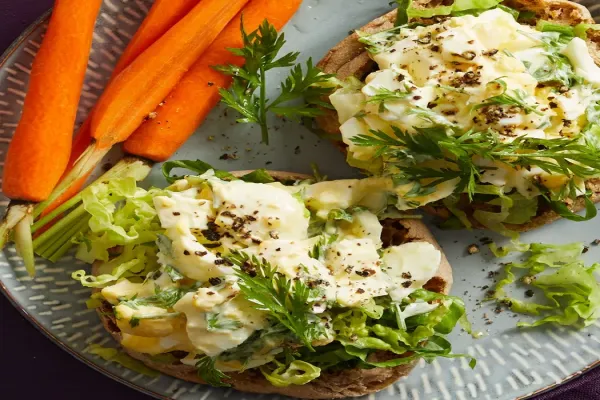 Egg Salad English Muffin Sandwich