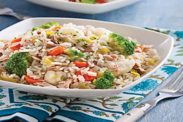 Tuna with Rice Pilaf