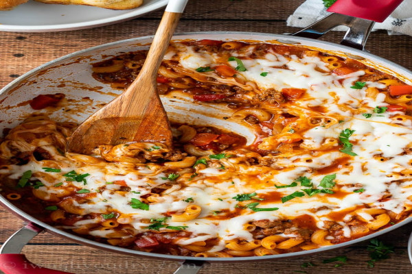 Beefy Pasta Skillet