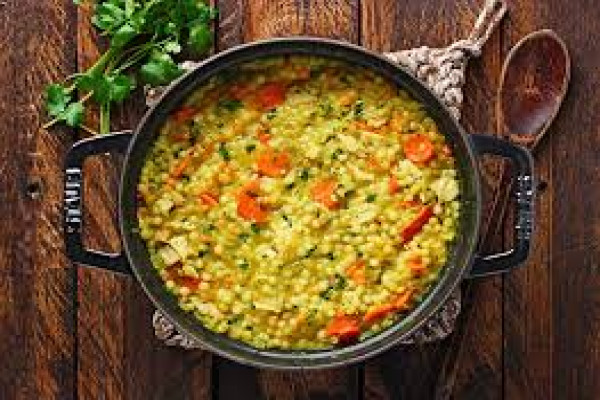 Chicken Soup with Pearl Couscous