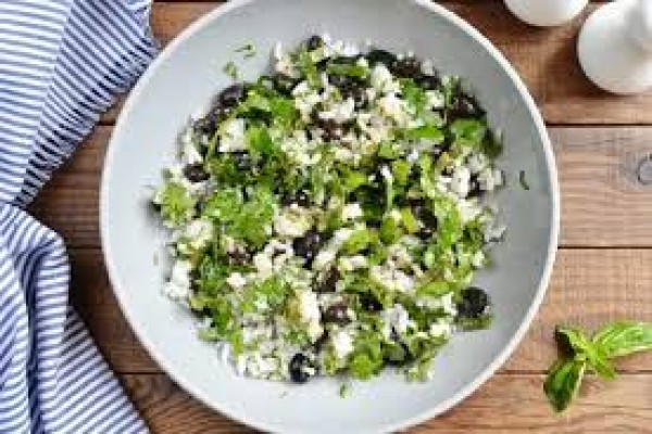Herbed Rice and Spicy Black Bean Salad
