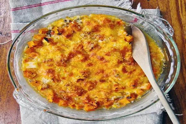 Chicken Sweet Potato and Rice Casserole