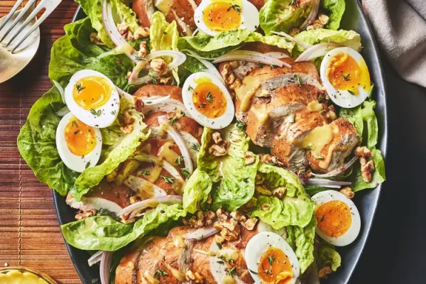 Tea Poached Chicken Salad